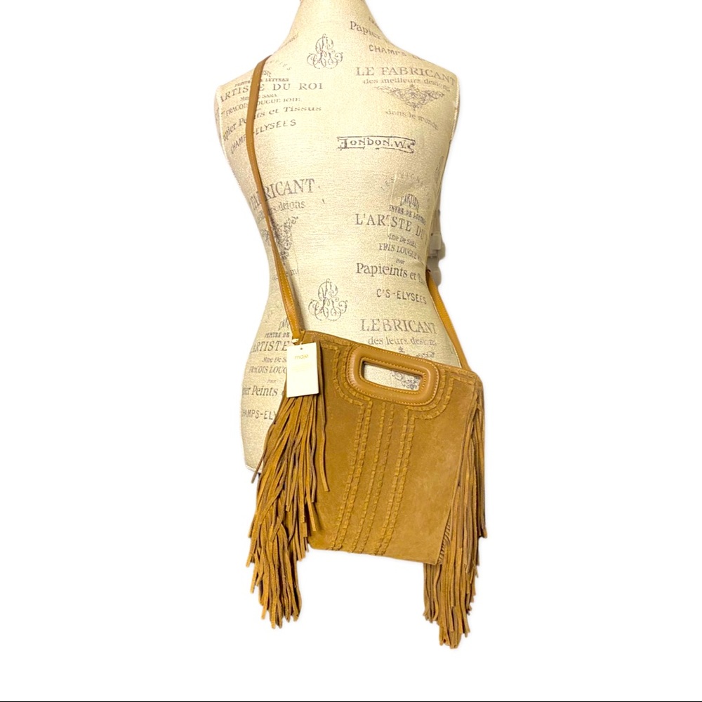 Maje sued mini bag